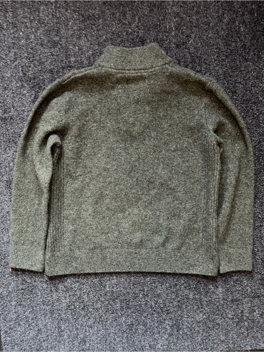 Barbour Sweater Men’s Wool Silk Blend 1/4 Zip Mock Neck Knit Pullover Sz Large